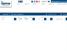 Tablet Screenshot of gavimar-hotels.com